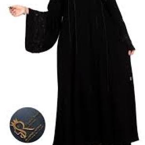 Shimmering Silver Abaya